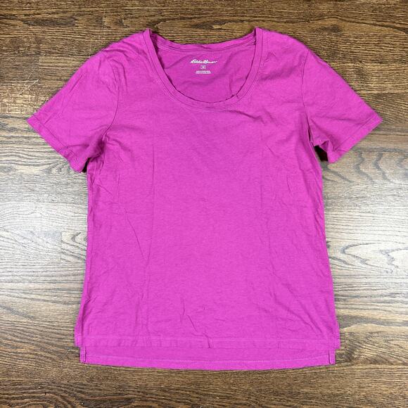 Eddie Bauer Shirt Womens Medium Short Sleeve Classic Casual Tee T-Shirt Top - Picture 1 of 6
